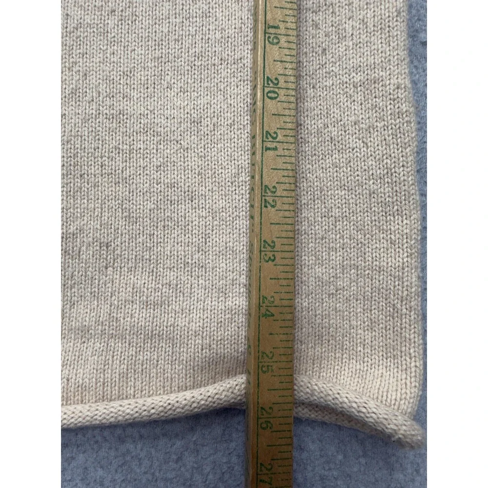 Sundance Womens Sweater Beige‎ Fair Isle Cotton Nylon Wool Pullover